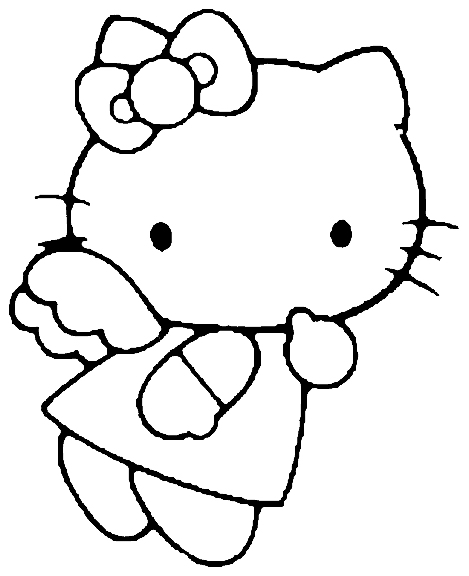 gangsta hello kitty coloring pages - photo #6