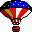 Ballonnen Mini plaatjes Luchtballon Amerika Draait