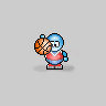 Blauw Mini plaatjes Basketbal