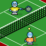 Blauw Mini plaatjes Tennis
