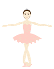Mini plaatjes Dansen en zingen Ballerina