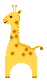 Dieren Mini plaatjes Giraffe Mini Klein