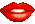 Mini plaatjes Kusjes Zoenende Rode Lippen 