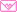 Mini plaatjes Teken en schrijfspullen Roze Envelop Hartje Mini Klein