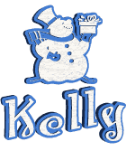 Naamanimaties Kelly Kelly Met Sneeuwpop