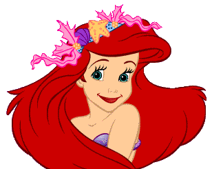 Ariel met bloemenkrans