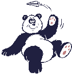 Plaatjes Beren panda Panda Beer Papieren Vliegtuigje