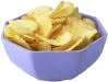 Chips Plaatjes Bakje Met Chips
