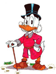 Plaatjes Donald duck Oom Dagobert Met Geld