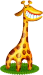 Giraffen Plaatjes Giraffe Met Big Smile