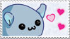 Plaatjes Kawaii postzegels Schattig Diertje Kawaii Postzegel