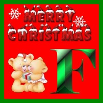 Plaatjes Kerst alfabet Alfabet Merry Christmas Letter F