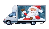 Kerstmannen Plaatjes Kerstman Op Vrachtauto