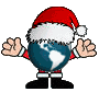 Kerstmannen Plaatjes Globe Kerstman Aardbol
