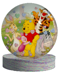 Plaatjes Pooh Globe Winnie De Pooh En Zijn Vriendjes
