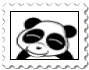 Plaatjes Postzegels Postzegel Panda Blij
