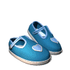 Plaatjes Schoenen Twee Stappende Blauwe Schoentjes 