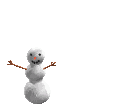 Plaatjes Sneeuwpoppen Springende Sneeuwpop