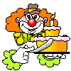 Taart Plaatjes Clown Die Verjaardagstaart Aansnijd