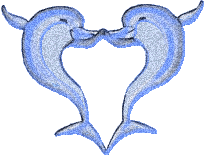 Valentijn Plaatjes Dolfijnen Glitter Hart