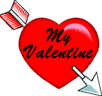 Valentijn Plaatjes My Valentine Hart Rood Met Pijl Valentijn