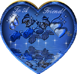 Valentijn Plaatjes Blauw Hart Met Water To A Friend