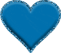 Valentijn Plaatjes Blauw Hart Glitter Valentijn