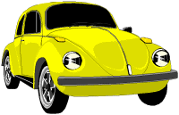 Plaatjes Vw wagens Gele Volkswagen Kever