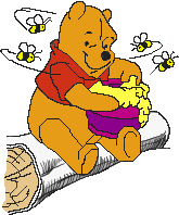 Plaatjes Winnie de pooh Winnie De Pooh Met Honing En Bijen