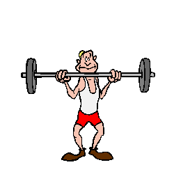Sport plaatjes Gewichtheffen 