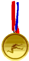 Sport plaatjes Prijzen en medailles Gouden Medaille