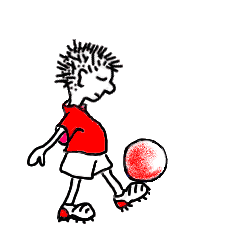 Voetballers sport plaatjes