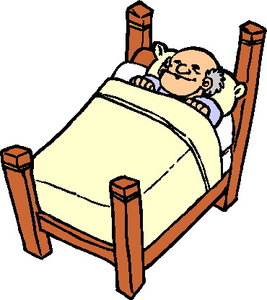 Cliparts Activiteiten Slapen Zieke Man In Bed