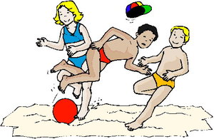 Cliparts Activiteiten Vallen Strand Beach Volleybal