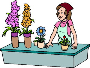 Cliparts Bloemen en planten Bloemisten 