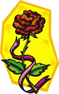 Cliparts Bloemen en planten Rozen Roos