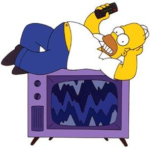 Cliparts Cartoons Simpsons Tv Addict Simpson