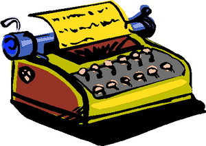 Cliparts Communicatie Typemachine 