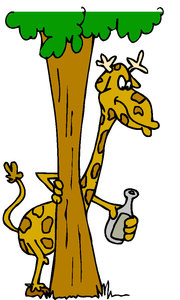 Dieren Cliparts Giraffen 