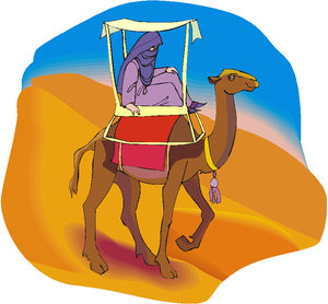 Dieren Cliparts Kamelen Kameel Woestijn