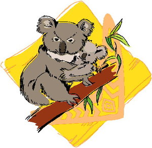 Dieren Cliparts Koala 