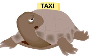 Dieren Cliparts Schildpadden Schildpad Taxi 