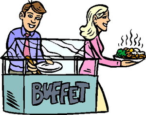 Cliparts Eten en drinken Buffet 