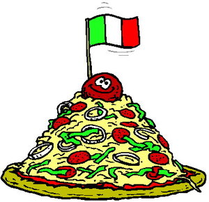 Cliparts Eten en drinken Gehakt Pizza Gehakt Italie