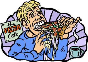 Cliparts Eten en drinken Pizza 