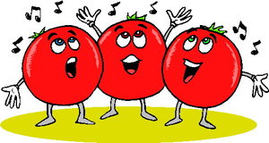 Cliparts Eten en drinken Tomaat Tomaten Zingen