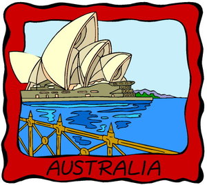 Cliparts Geografie Australie 