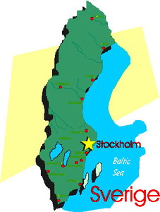 Cliparts Geografie Zweden 