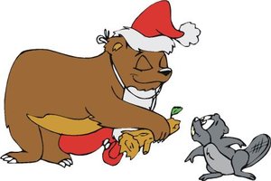 Cliparts Kerstmis Kerst beren 