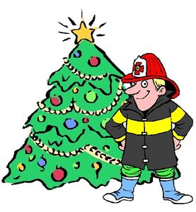 Cliparts Kerstmis Kerst bomen Brandweer En Kerstboom